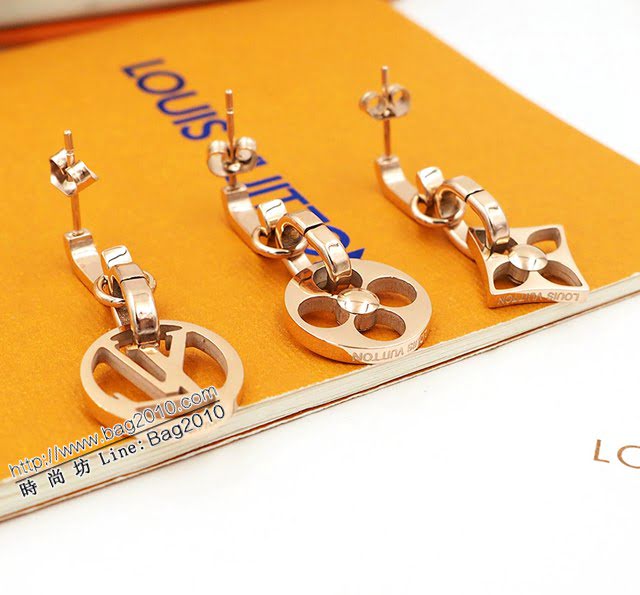 Louis Vuitton新款飾品 路易威登Crazy in Lock耳環套裝 LV字母耳釘耳吊  zglv1959